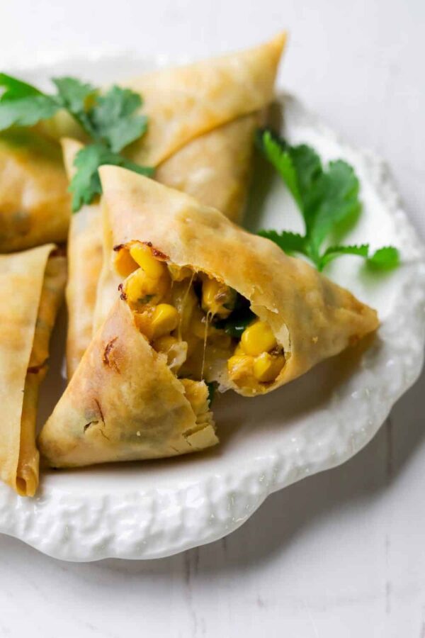 sweetcorn cheese samoosas5
